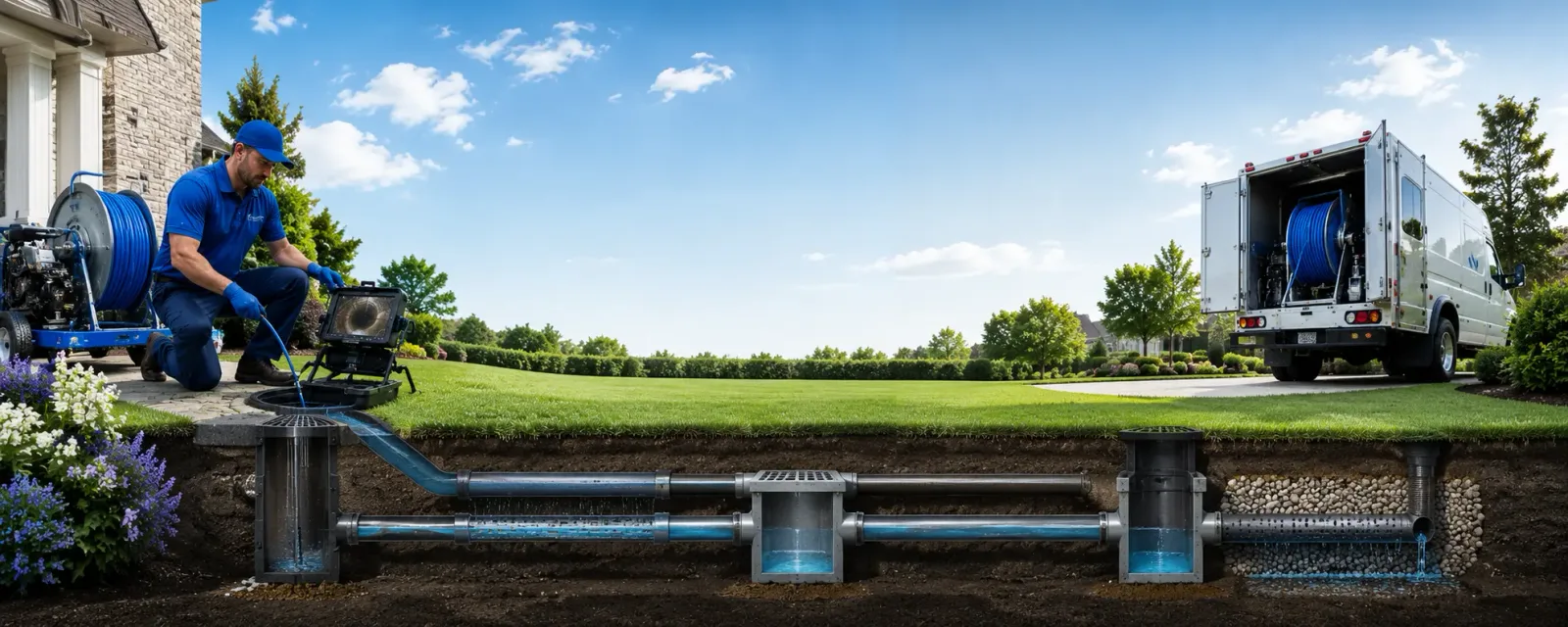 Outdoor drain cleaning information for Skidmore, TX